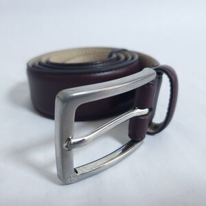 Brooks Brothers Brown Genuine Leather Belt 36W Made in Italy